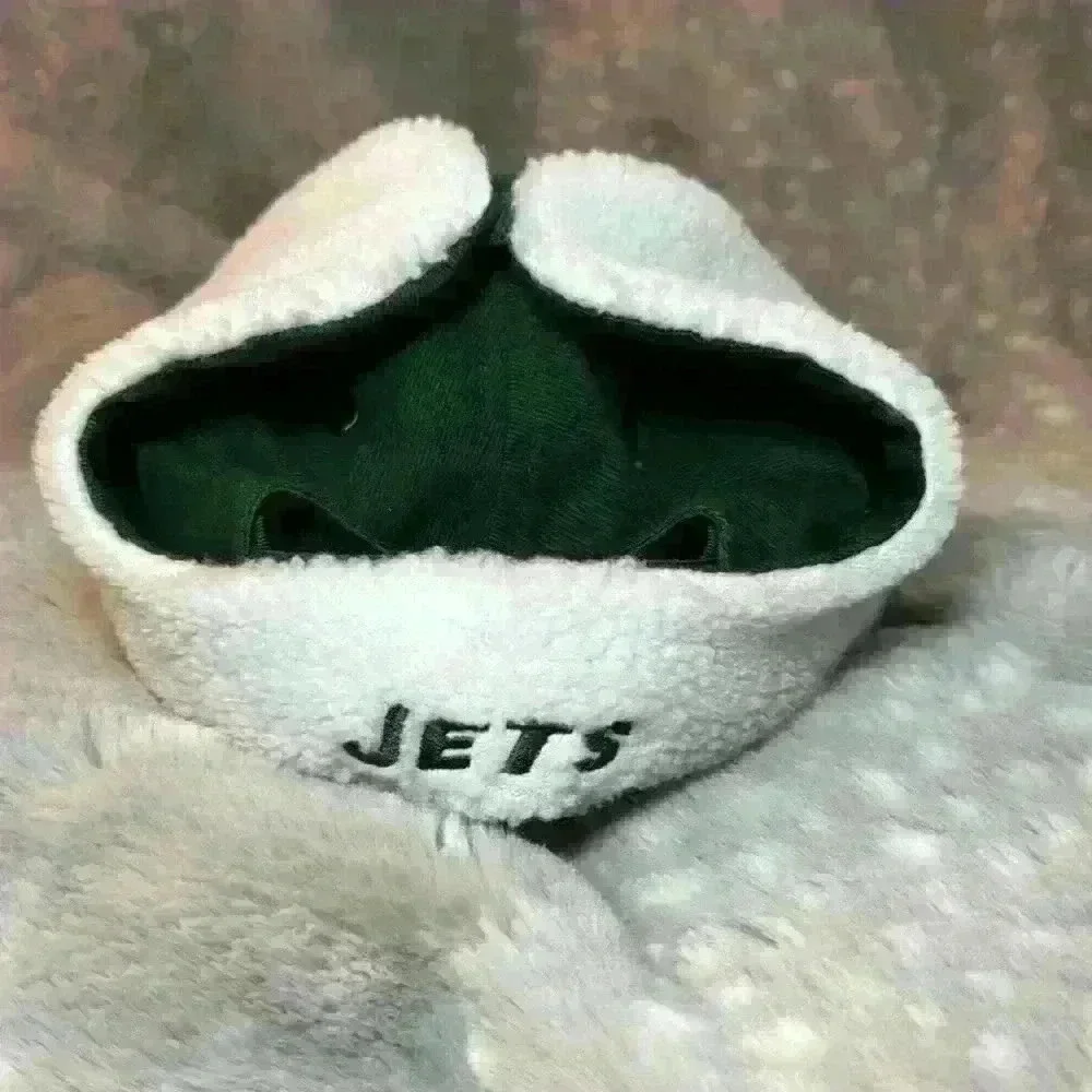Jets NFL Adjustable Hat with Ear Flaps